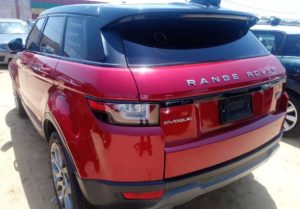 Prix Range Rover Evoque au Benin cote d'ivoire et nigeria