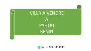 Lire la suite à propos de l’article A vendre Villa à Pahou Bénin