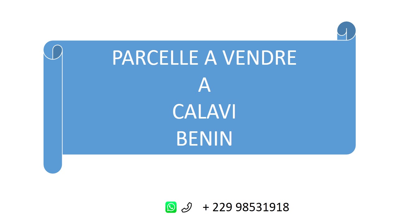 You are currently viewing Terrains, Parcelle à vendre à Calavi