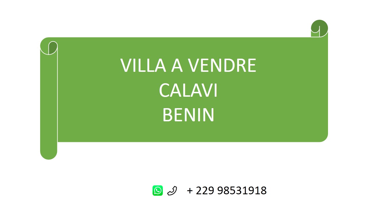 You are currently viewing Villa à vendre à Zoca Calavi