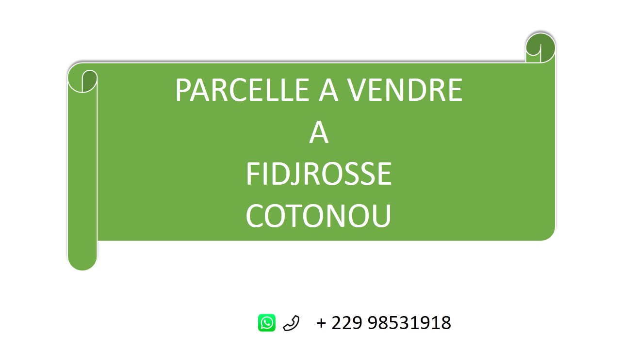 Lire la suite à propos de l’article Terrains, Parcelle à vendre à Fidjrossè Cotonou